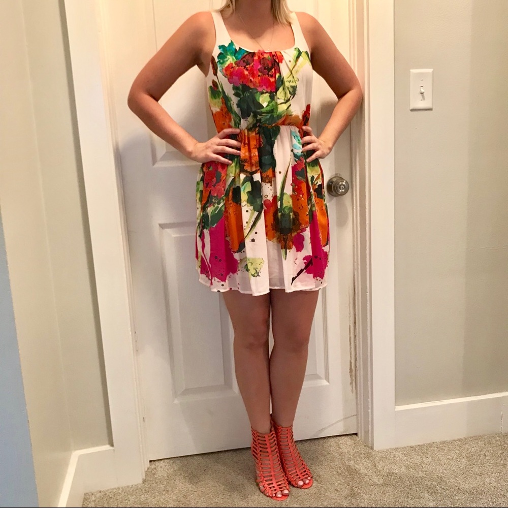 NWT Blush Floral Dress